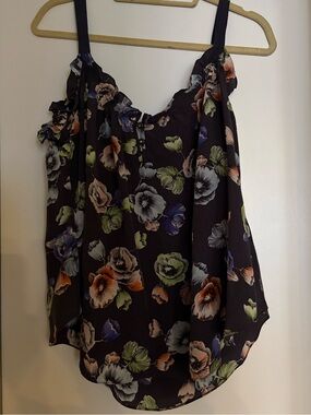 Rebecca Taylor 100% Silk Floral Tank Top Lovingly Worn & in Great Condition